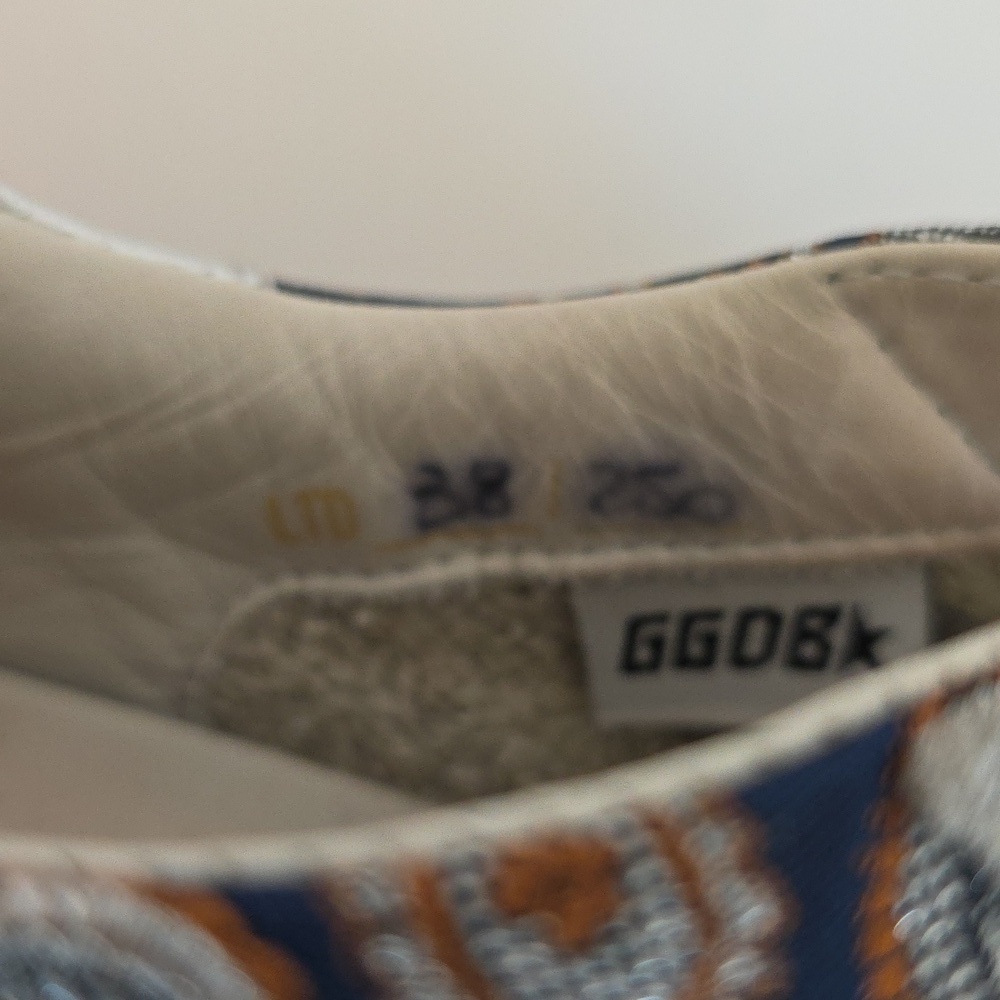 Golden Goose Superstar Gray,Silver,Blue,Brown Skateboard Sneakers Size 37 - Picture 4 of 14